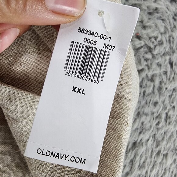 Old Navy Shorts Womens XXL Tan Linen Blend High Rise *NWT* - Picture 2 of 10